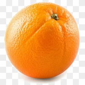 Single Orange Png Image Background - Big Navel Oranges, Transparent Png - orange background png