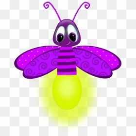 Insect Clipart Watercolor - Luciernagas Clipart, HD Png Download - purple watercolor png