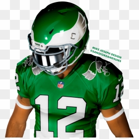 K Von Wallace Eagles Uniform, HD Png Download - eagles helmet png