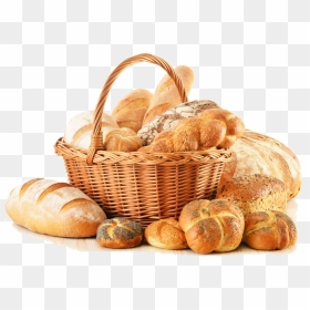 Grain Clipart Bakery Bread - Basket Clipart Bread, HD Png Download - grain texture png
