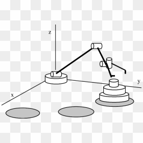 The Towers Of Hanoi Problem For A Robotic Arm Clipart - Line Art, HD Png Download - robot arm png