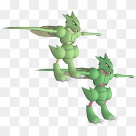 Download Zip Archive - Pokemon Models Resource, HD Png Download - scyther png