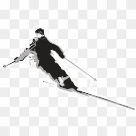 Skier3 - Portable Network Graphics, HD Png Download - snowy mountain png