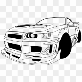 Clipart Cars Skyline - Nissan Gtr Vector Png, Transparent Png - gtr png