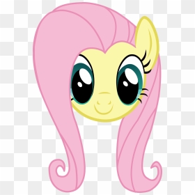 Banner Library Library Mlp Fluttershy Headshot Normal - My Little Pony Fluttershy Head, HD Png Download - fluttershy png