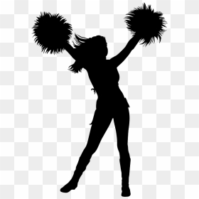 Cheerleader Silhouette, HD Png Download - cheerleader silhouette png