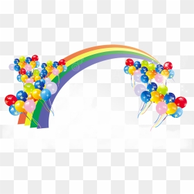 Balloon Color Rainbow Download - Background Balloon Decoration Images Hd, HD Png Download - rainbow background png