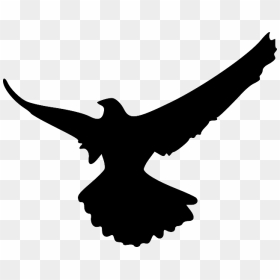 Flying Crow Silhouette Png Download - Eagle Silhouette, Transparent Png - crow silhouette png