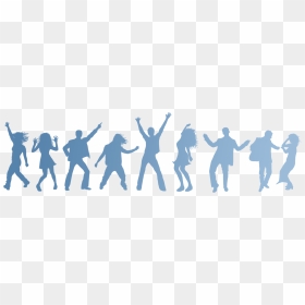 Silhouette People Dancing - Disco Dancing Silhouette, HD Png Download - dancing silhouette png