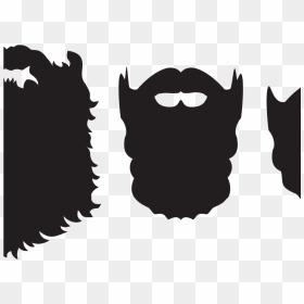 Beard Clipart Beard Silhouette - Daddy Baby Onesie Beard, HD Png Download - beard silhouette png