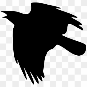 Crow Silhouette Flying Up Svg Clip Arts - Crow Clip Art, HD Png Download - crow silhouette png