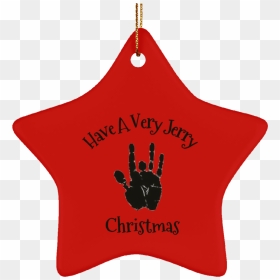 Have A Very Jerry Christmas Tree Ornament Ceramic Star - Christmas Ornament, HD Png Download - rounded star png