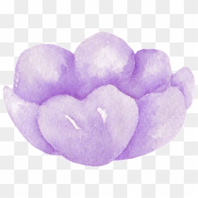 Purple Watercolor Floral Transparent Decorative - Watercolor Painting, HD Png Download - purple watercolor png