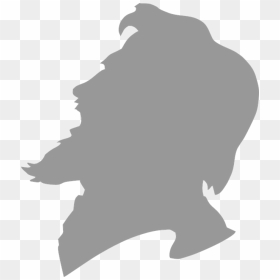 Bearded Man Profile Silhouette, HD Png Download - beard silhouette png