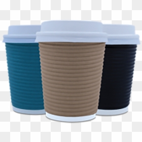 Horizontal Ripple Paper Coffee Cups - Coffee Cup, HD Png Download - paper coffee cup png
