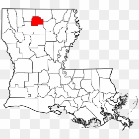 Map Of Louisiana Highlighting Lincoln Parish - Red River Region Of Louisiana, HD Png Download - louisiana outline png