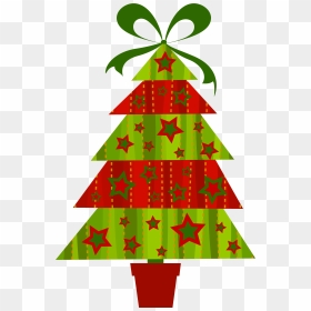 Modern Christmas Tree Clip Art, HD Png Download - christmas tree with presents png
