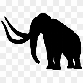 Elephant Silhouette Png - Woolly Mammoth Silhouette Png, Transparent Png - elephant silhouette png