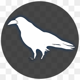 Raven Clip Art White, HD Png Download - crow silhouette png