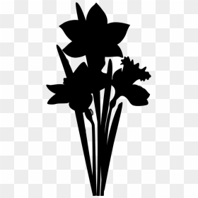 Flower Clip Art Leaf Plant Stem Silhouette, HD Png Download - plant silhouette png