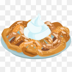 Funnel Cake Vector - Funnel Cake Clipart Png, Transparent Png - cheerleader silhouette png