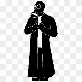 Gas Mask Clipart Silhouette - Illustration, HD Png Download - beard silhouette png