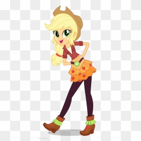 Friendship Games Applejack School Spirit Artwork - My Little Pony Equestria Girls Applejack, HD Png Download - applejack png