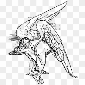 Grieving Angel Svg Clip Arts - Angel Line Drawing Tattoo, HD Png Download - angel.png