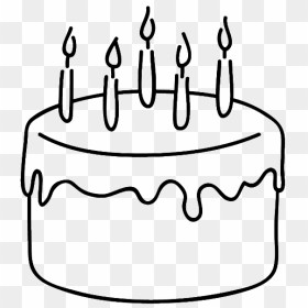 Free Birthday Cake Drawing, Download Free Clip Art, - Birthday Cake Easy Drawing, HD Png Download - mike tyson tattoo png
