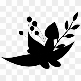 Clip Art Silhouette Leaf Tree Flowering Plant - Emblem, HD Png Download - plant silhouette png