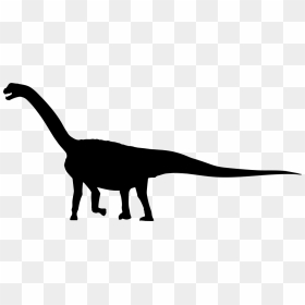 Camarosaurus Dinosaur Side Silhouette - Dinosaur, HD Png Download - dinosaur silhouette png