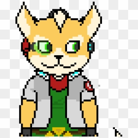 Meh Little Fennec Fox - Blank Fox Pixel Art, HD Png Download - vhv