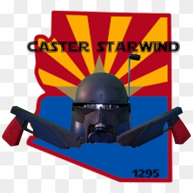Arizona State With Flag, HD Png Download - boba fett helmet png