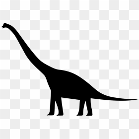 Dinosaur Shape Of Brachiosaurus Comments - Brachiosaurus Silhouette, HD Png Download - dinosaur silhouette png