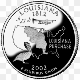 Louisiana - Louisiana State Quarter, HD Png Download - louisiana outline png