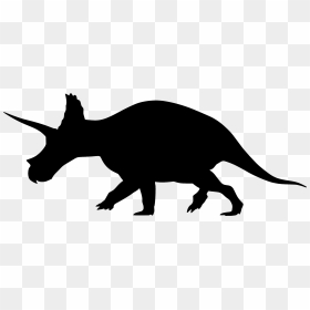 Google Search Dinosaur Outline, Dinosaur Silhouette, - Triceratops, HD Png Download - dinosaur silhouette png