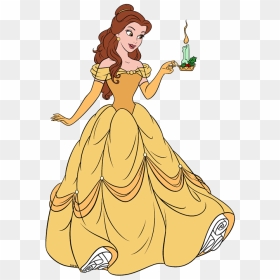 Beauty And The Beast Cartoon Candle, HD Png Download - beauty and the beast characters png