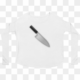 Transparent Knife Emoji Png - Long-sleeved T-shirt, Png Download - knife emoji png
