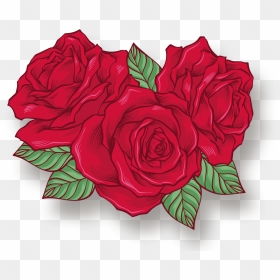 Hand Drawn Cartoon Fashion Rose Flower Decoration Png - Cartoon Rose Bouquet Drawing, Transparent Png - flower cartoon png
