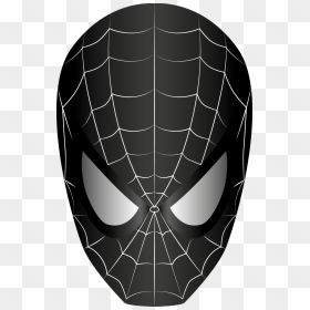 Black Spiderman Mask Clipart - Spider Man Black Mask Png, Transparent Png - spiderman mask png