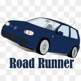 Road Runner Illustration Design - Volkswagen R32, HD Png Download - road runner png