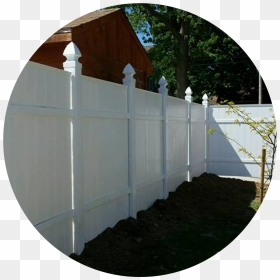 White Vinyl Fence - Fence, HD Png Download - white fence png