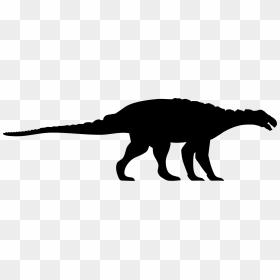 Silhouette, HD Png Download - dinosaur silhouette png