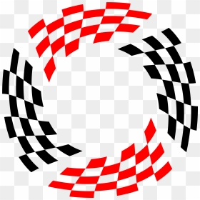 Racing Flags 2-farbig - Op Art Circle, HD Png Download - racing flags png