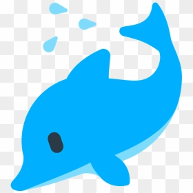 Dolphin Emoji Clipart - Emoji Delfin, HD Png Download - fish emoji png