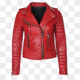 Transparent Leather Jacket Png - Cute Red Leather Jacket, Png Download - leather jacket png