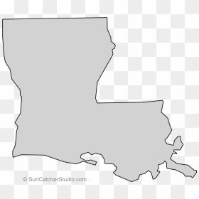 Louisiana Clipart State, Louisiana State Transparent - Silhouette, HD Png Download - louisiana outline png