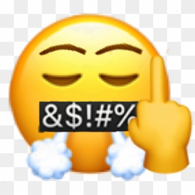 #emoji #angry #iphone #angryface  #freetoedit - Smiley, HD Png Download - angry face emoji png