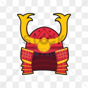Samurai Helmet Cartoon Clipart , Png Download - Samurai Cartoon Png, Transparent Png - samurai helmet png