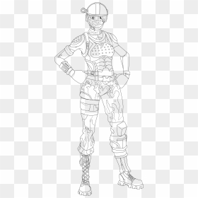 Fortnite Coloring Pages Renegade Raider, HD Png Download - coloring pages png